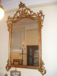 Specchiera con cimasa in legno,doratura in foglia ,specchio originale,Italia metà XIX secolo