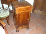 Coppia din comodini in noce,Lombardia fine XIX sec