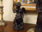 Statuetta in bronzo rappresentante putto alato,inizio XX secolo