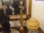 Candeliere Luigi XVI in legno dorato a mecca,seconda met XVIII secolo